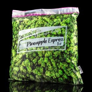 Torched Life ""Pineapple Express"" Throw Pillow Cover with Stash Pocket