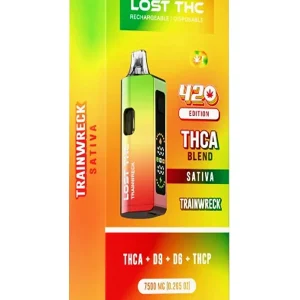 Trainwreck Lost THC 420 Edition THCA Blend Rechargable Disposible 7500MG