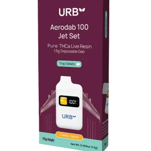Trop Gelato URB Aerodab 100 Jet Set Pure THCA Live Resin Disposable 1.5G