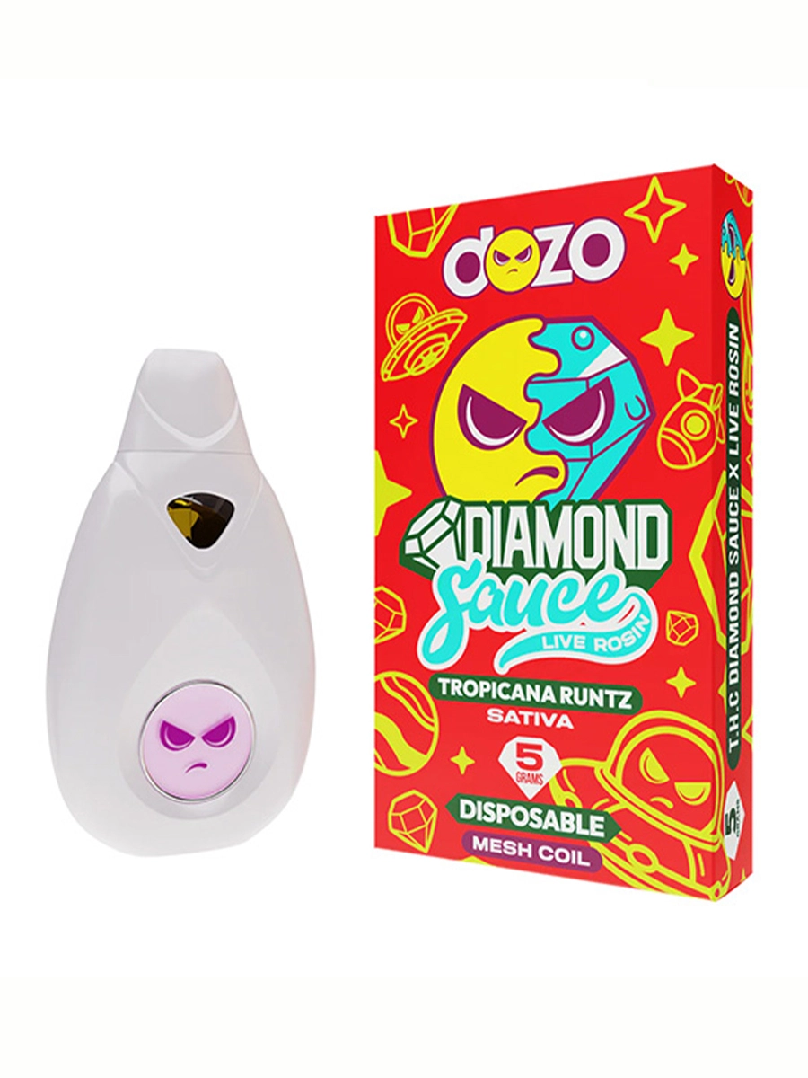 Tropical Runtz Dozo Diamond Sauce Live Rosin Disposable 5G