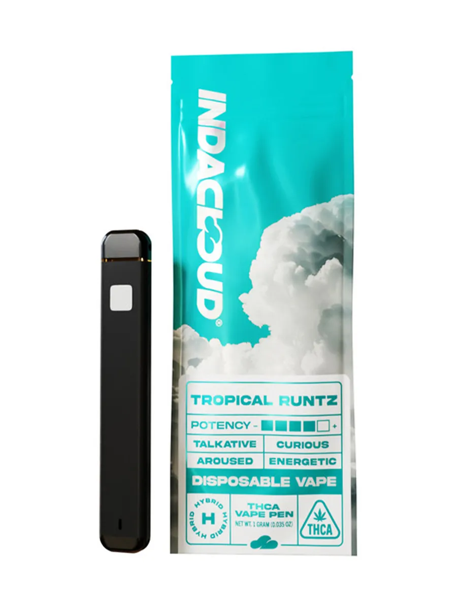 Tropical Runtz IndaCloud THCA Disposable Vape Pen 1G