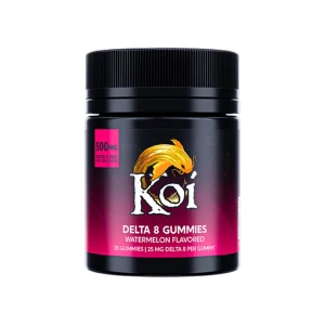 Watermelon Koi D8 THC Gummies 500mg
