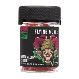 Watermelon Zkittlez Flying Monkey Delta-8 Gummies 1000mg