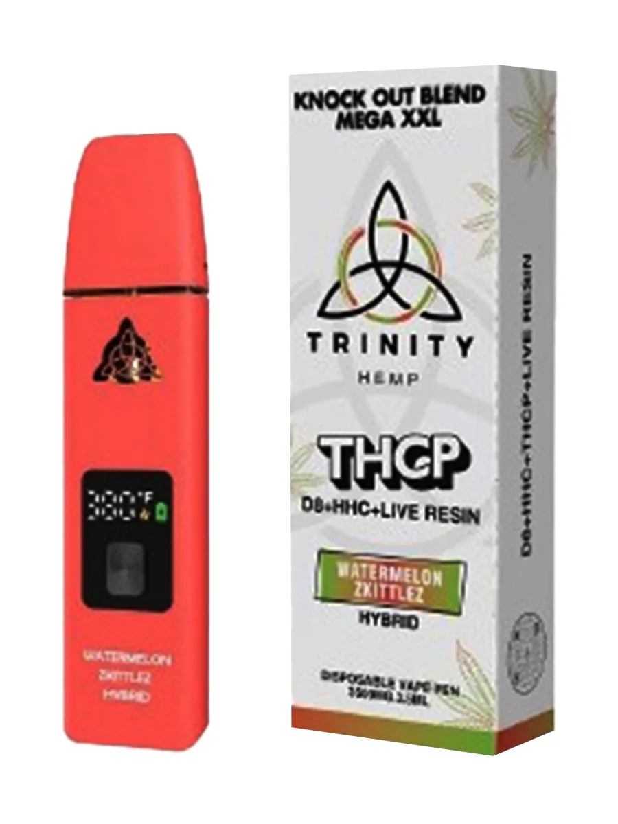 Watermelon Zkittlez Trinity Mega XXL THCP Knock Out Blend Vape Pen 3.5ML