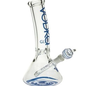 12" 9mm Bent Neck Beaker - Blue
