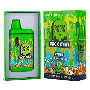 Apple Jack Pack Man V4 Liquid Diamonds Live Resin Vaporizer 2000MG