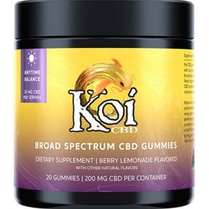 Berry Lemonade Koi Broad Spectrum CBD Anytime Balance Gummies 200mg