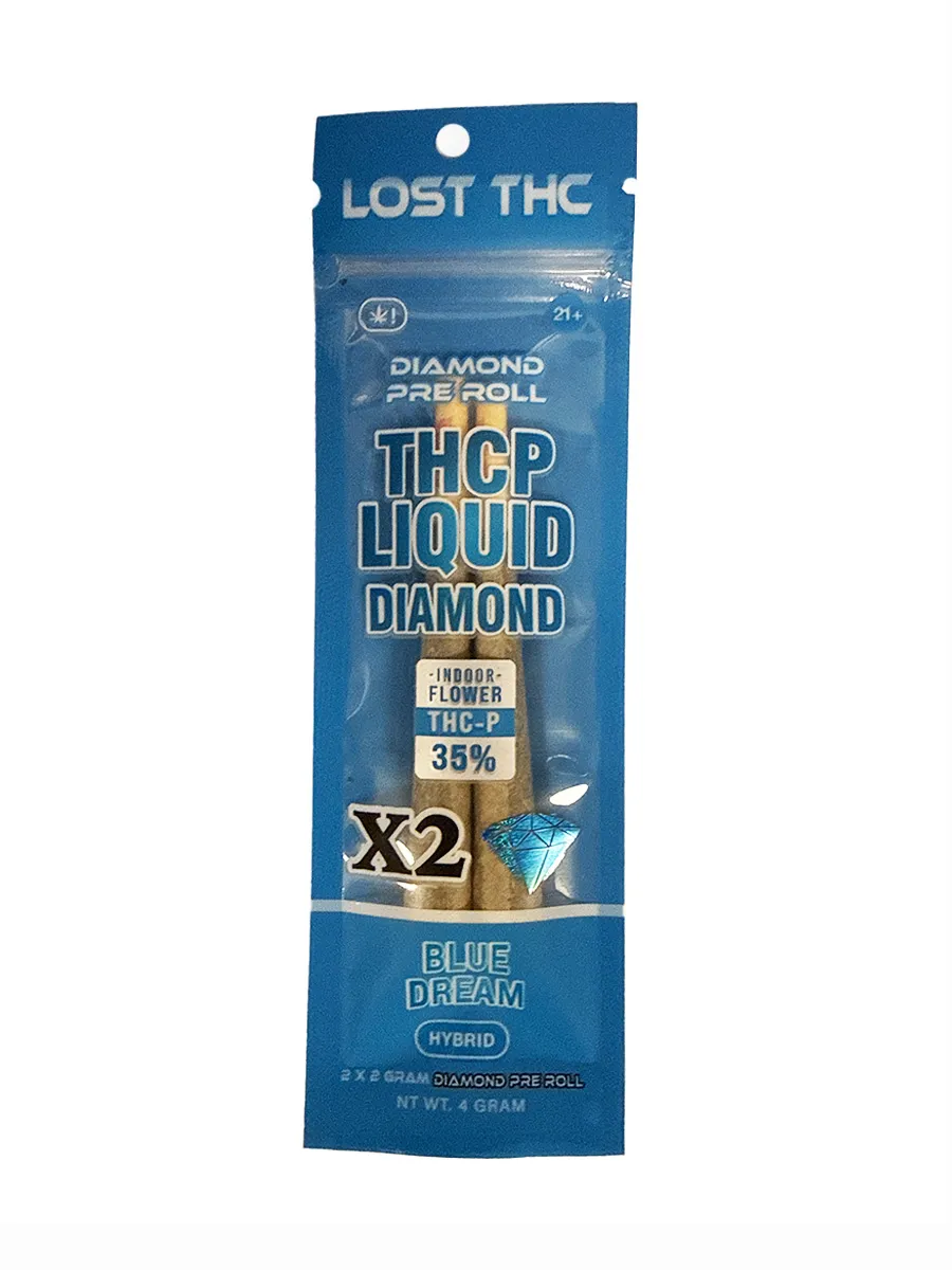 Blue Dream Lost THC THCP Liquid Diamond Pre-Rolls 2x2G
