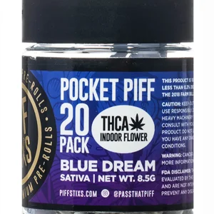 Blue Dream Piff Stixs THCA Pocket Piff Pre-Rolls 20ct