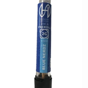 Blue Nerdz Herbal Connection THCA Diamond Infused Pre-Roll 2G