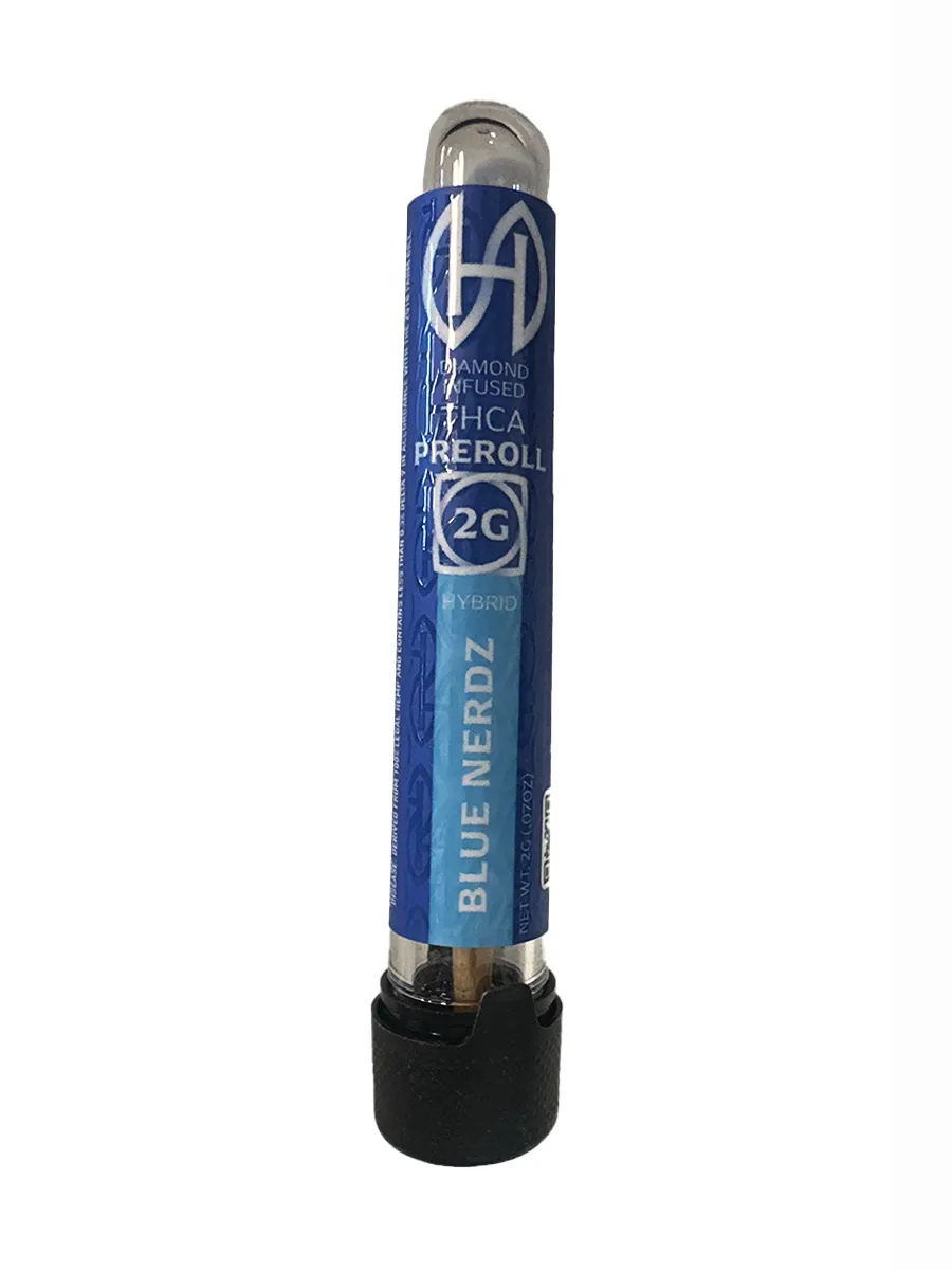Blue Nerdz Herbal Connection THCA Diamond Infused Pre-Roll 2G