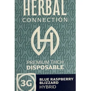 Blue Raspberry Blizzard Herbal Connection Premium THCH Disposable 3G