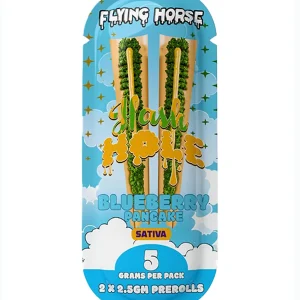 Blueberry Pancake Flying Horse THCA Hash Hole Pre-Rolls 5G
