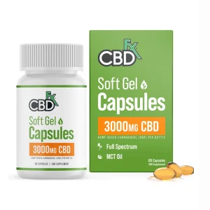 CBDfx CBD Soft Gel Capsules 3000mg