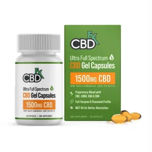 CBDfx Ultra Full Spectrum CBD Gel Capsules 1500mg