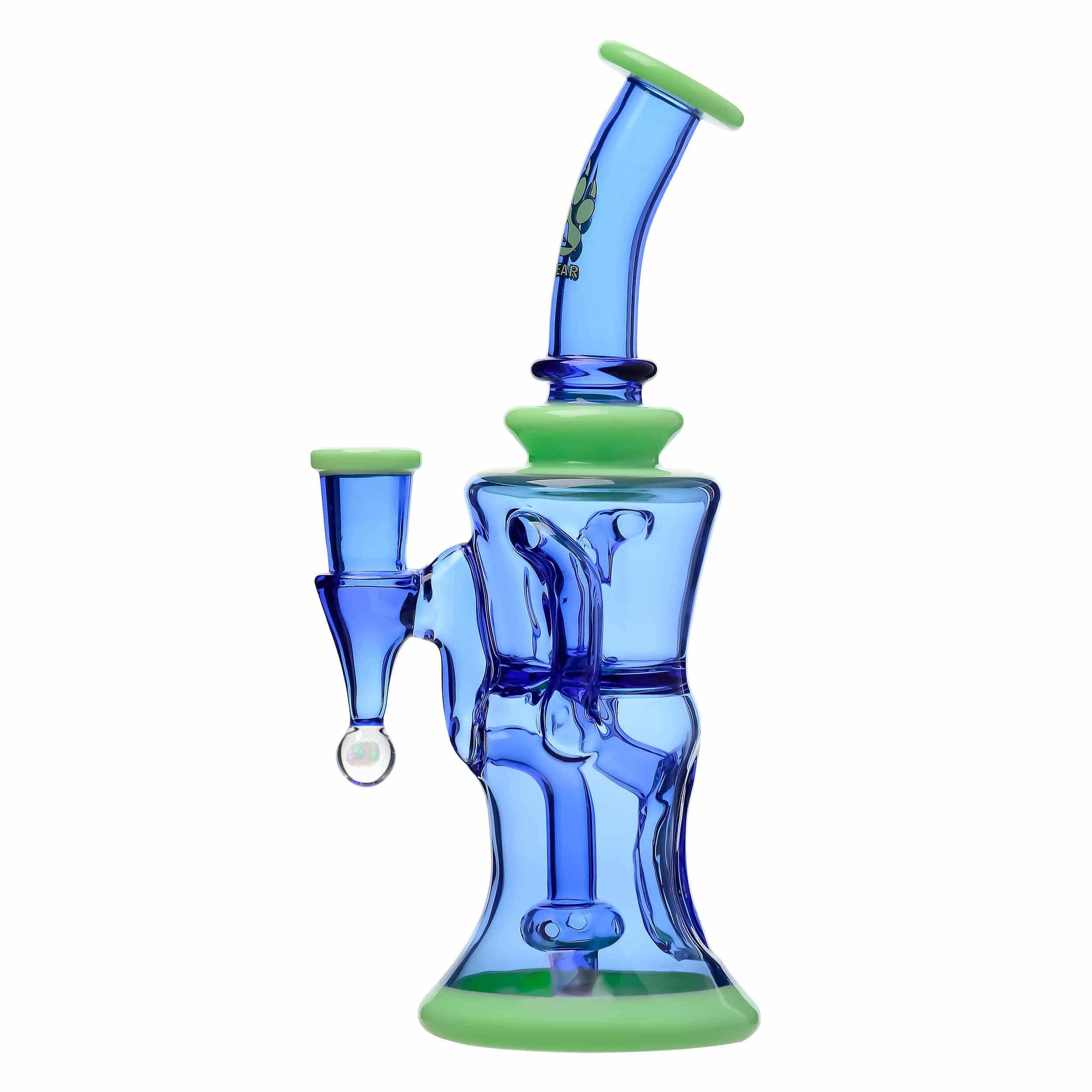 COLORED OPAL SHOWERHEAD RECYCLER - Light blue+milk green