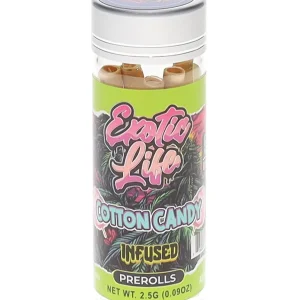 Cotton Candy Exotic Life Terpz THC-A Infused Pre-Rolls 5ct 2.5G