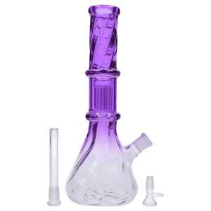 DHC Twisted Neon Beaker with Tree Perc - Purple