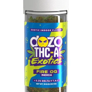 Fire OG DOZO THC-A Exotics Exotic Indoor Flower 10G