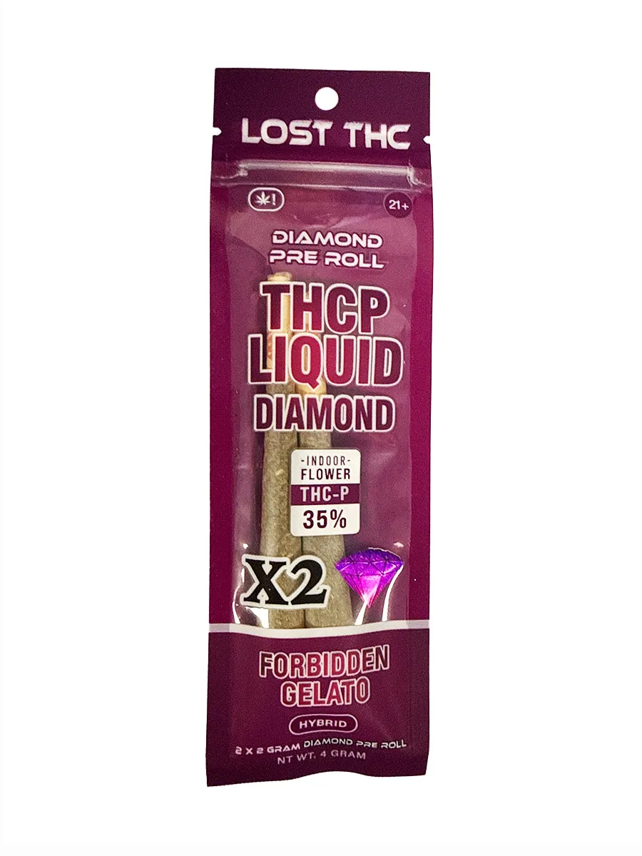 Forbidden Gelato Lost THC THCP Liquid Diamond Pre-Rolls 2x2G