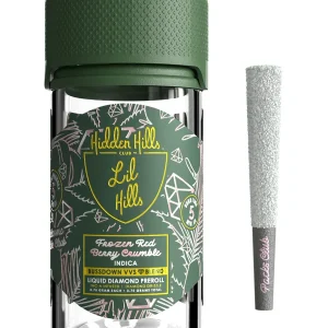 Frozen Red Berry Crumble Hidden Hills Lil Hills VVS Liquid Diamond Pre Rolls 3.5G