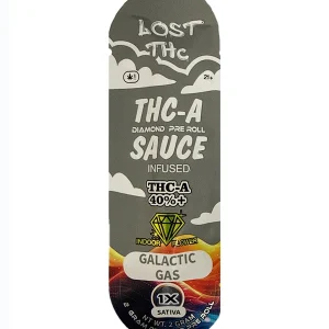 Galactic Gas Lost THC THCA Sauce Infused Pre-Roll 1 x 2G