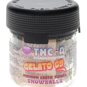 Gelato 69 Alien Exotics THC-A Diamond Infused Flower Snowballs 4G