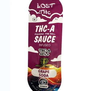 Grape Soda Lost THC THCA Sauce Infused Pre-Roll 1 x 2G