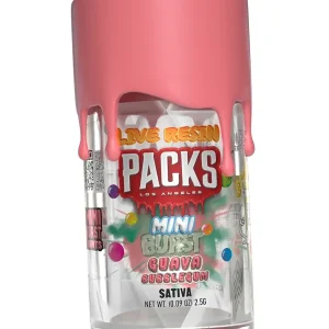 Guava Bubblegum Packs Mini Hash Rosin Burst THC-A Pre Rolls 2.5G