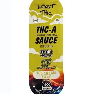 Ice Cream Cake Lost THC THCA Sauce Infused Pre-Roll 1 x 2G