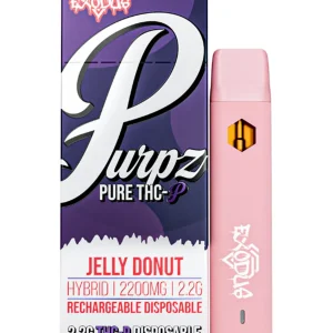 Jelly Donut Exodus Purpz Live Badder THC-P Disposable Vape 2.2G