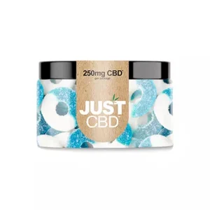 Just CBD Blue Raspberry Rings Gummies 250mg