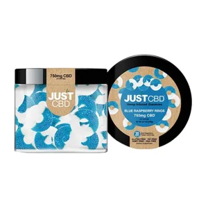 Just CBD Blue Raspberry Rings Gummies 750mg