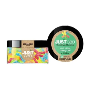 Just CBD Sour Worm Gummies 250mg