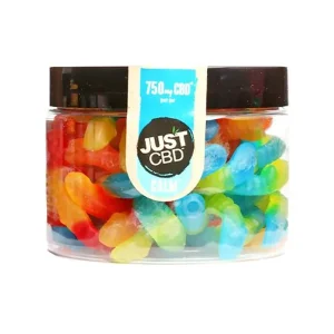 Just CBD Sugar Free Worm Gummies 750mg