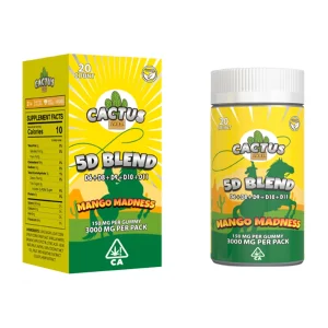 Mango Madness Cactus Labs 5D Jar Gummies 3000mg