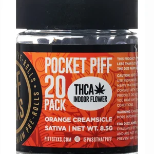 Orange Creamsicle Piff Stixs THCA Pocket Piff Pre-Rolls 20ct