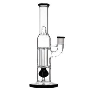 PILLAR BONG W/ GILDED PERC - black