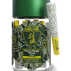 Peach Mango Punch Hidden Hills Lil Hills VVS Liquid Diamond Pre Rolls 3.5G