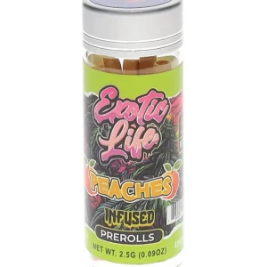 Peaches Exotic Life Terpz THC-A Infused Pre-Rolls 5ct 2.5G