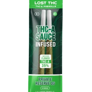 Private Reserve OG Lost THC THC-A Sauce Infused Pre-Roll 2ct 2g