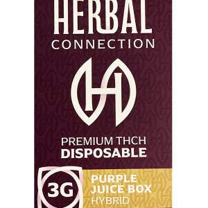 Purple Juice Box Herbal Connection Premium THCH Disposable 3G