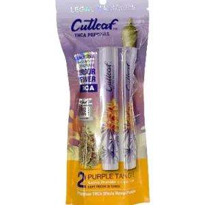 Purple Tangie Cutleaf THC-A Pre Rolls 2G