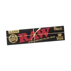 RAW Black Kingsize Wide Classic Rolling Papers