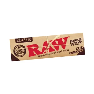 RAW Classic Single Wide Cut Corner Rolling Papers