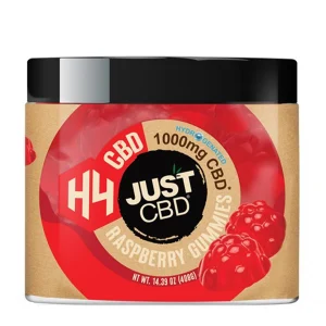 Raspberry Just CBD H4-CBD Gummies 1000mg