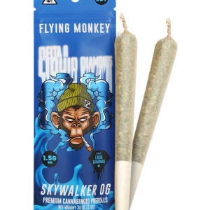 Skywalker OG Flying Monkey Delta 8 Liquid Diamonds Pre Rolls 3G