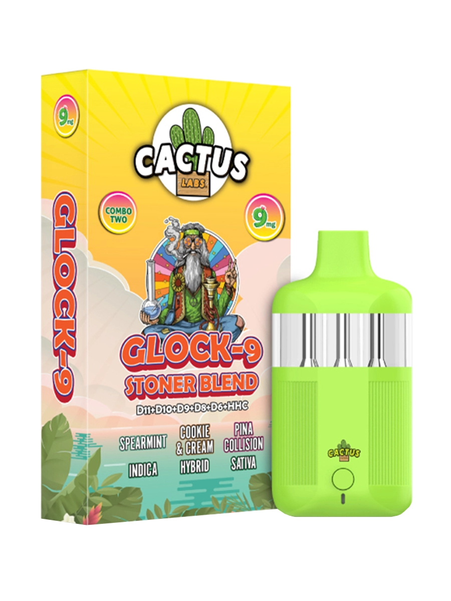 Spearmint | Cookie & Cream | Pina Collison Cactus Labs Glock 9 Stoner Blend Vape 9ml