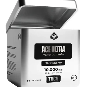 Strawberry Ace Ultra THCA Gummies 20ct 500mg