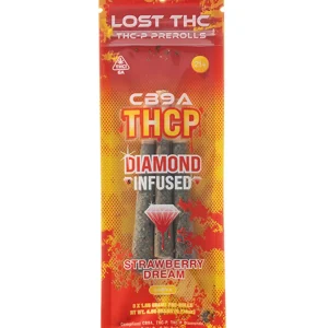Strawberry Dream Lost THC CB9 THCP Diamond Infused Pre-Rolls 3ct